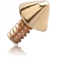 14K GOLD CONE FOR 1.2MM INTERNALLY THREADED PINS PIERCING