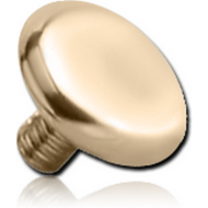 14K GOLD DISC FOR 1.2MM INTERNALLY THREADED PINS PIERCING