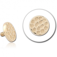 14K GOLD FOR 1.2MM INTERNALLY THREADED PINS PIERCING
