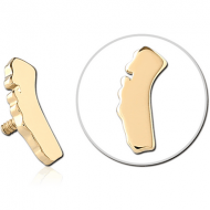 14K GOLD FOR 1.2MM INTERNALLY THREADED PINS PIERCING
