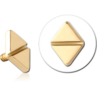 14K GOLD FOR 1.2MM INTERNALLY THREADED PINS PIERCING