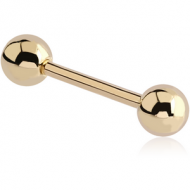 14K GOLD MICRO BARBELL