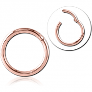 14K ROSE GOLD HINGED SEGMENT RING PIERCING