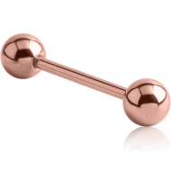 14K ROSE GOLD BARBELL PIERCING