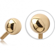 18K GOLD PUSH FIT BALL FOR BIOFLEX INTERNAL NOSE STUD PIERCING