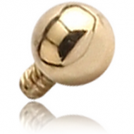 18K GOLD BALL FOR 1.2MM INTERNALLY THREADED PINS