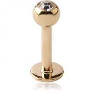 18K GOLD JEWELLED LABRET