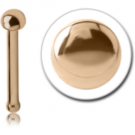 18K GOLD HALF BALL NOSE BONE PIERCING