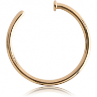 18K GOLD OPEN NOSE RING