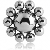 SURGICAL STEEL FLOWER BALL