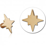 9K GOLD FOR 1.2MM INTERNALLY THREADED PINS PIERCING