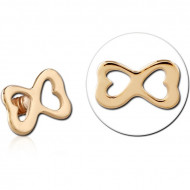 9K GOLD FOR 1.2MM INTERNALLY THREADED PINS PIERCING