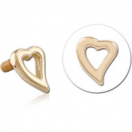 9K GOLD FOR 1.2MM INTERNALLY THREADED PINS PIERCING