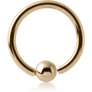 9K GOLD FIXED BEAD RING