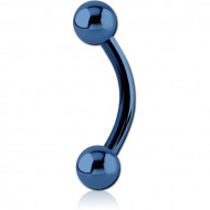 ANODISED SURGICAL STEEL CURVED BARBELL PIERCING