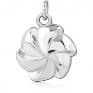 RHODIUM PLATED BRASS CHARM