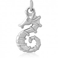 RHODIUM PLATED BRASS CHARM