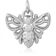 RHODIUM PLATED BRASS CHARM