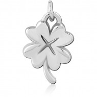 RHODIUM PLATED BRASS CHARM