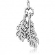 RHODIUM PLATED BRASS CHARM