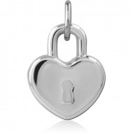 RHODIUM PLATED BRASS CHARM