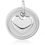 RHODIUM PLATED BRASS CHARM