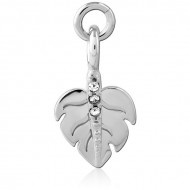 RHODIUM PLATED BRASS CHARM