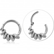 SURGICAL STEEL ROUND HINGED SEGMENT RING