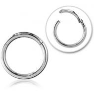 SURGICAL STEEL HINGED SEGMENT RING PIERCING