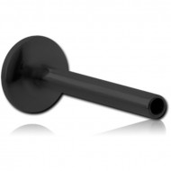 BLACK PVD SURGICAL STEEL INTERNALLY THREADED LABRET PIN PIERCING
