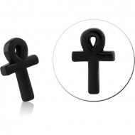 BLACK PVD COATED SURGICAL STEEL MICRO ATTACHMENT FOR 1.2MM INTERNALLY THREADED PINS PIERCING