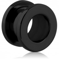 BLACK PVD COATED STAINLESS STEEL THREADED TUNNEL PIERCING