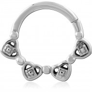 316L SURGICAL STEEL HINGE SEGMENT RING