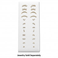 WHITE DISPLAY-IMATATION LEATHER STAND WITH LEG 6.5 CMS WIDE X 18 CMS LENGTH X 5 CMS BASE SIZE