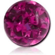 EPOXY COATED CRYSTALINE JEWELED MICRO BALL