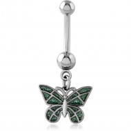 SURGICAL STEEL NAVEL BANANA