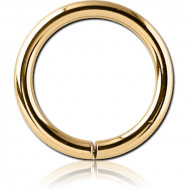 GOLD PVD 18K COATED SURGICAL STEEL SEAMLESS RING