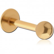 GOLD PVD 18K COATED SURGICAL STEEL LABRET