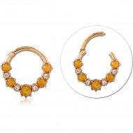 STERLING SILVER 925 GOLD PLATED 18K JEWELED MULTI PURPOSE CLICKER