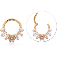 STERLING SILVER 925 GOLD PLATED 18K JEWELED MULTI PURPOSE CLICKER