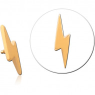 GOLD PVD 18K COATED TITANIUM MICRO ATTACHMENT FOR 1.2MM INTERNALLY THREADED PINS PIERCING