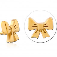 GOLD PVD COATEDSURGICAL STEEL MICRO ATTACHMENT FOR 1.2MM INTERNALLY THREADED PINS - BOW