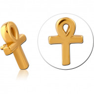 GOLD PVD COATED SURGICAL STEEL MICRO ATTACHMENT FOR 1.2MM INTERNALLY THREADED PINS