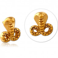 GOLD PVD COATED SURGICAL STEEL MICRO ATTACHMENT FOR 1.2MM INTERNALLY THREADED PINS