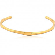 GOLD PVD COATED SURGICAL STEEL BANGLE
