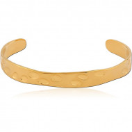 GOLD PVD COATED SURGICAL STEEL BANGLE