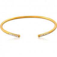 GOLD PVD COATED SURGICAL STEEL BANGLE