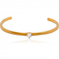 GOLD PVD COATED SURGICAL STEEL BANGLE