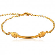 GOLD PVD COATED SURGICAL STEEL BRACELET