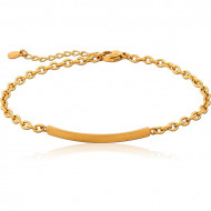 GOLD PVD COATED SURGICAL STEEL BRACELET